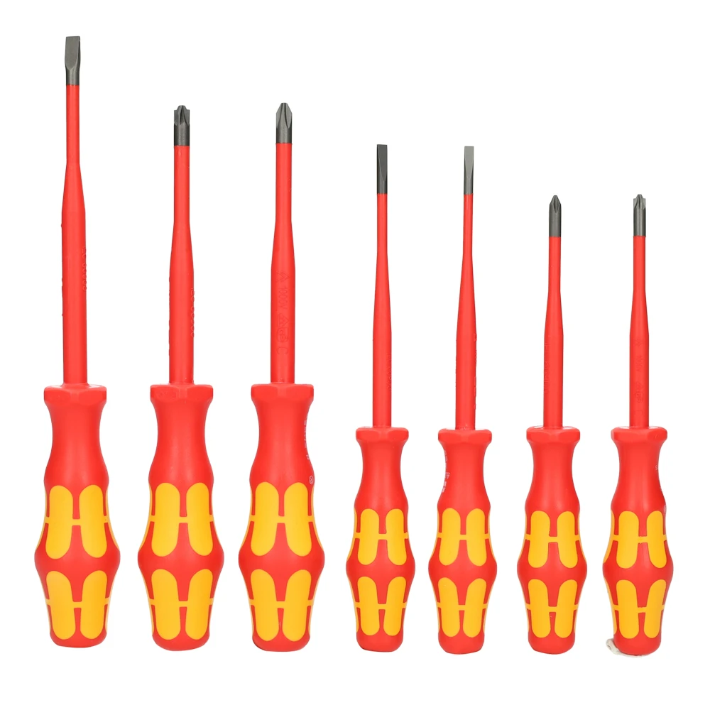 Miniatuur van Wera schroevendraaierset 160 iSS/7 kraftform plus serie 100 - 7-delig (05135961001)