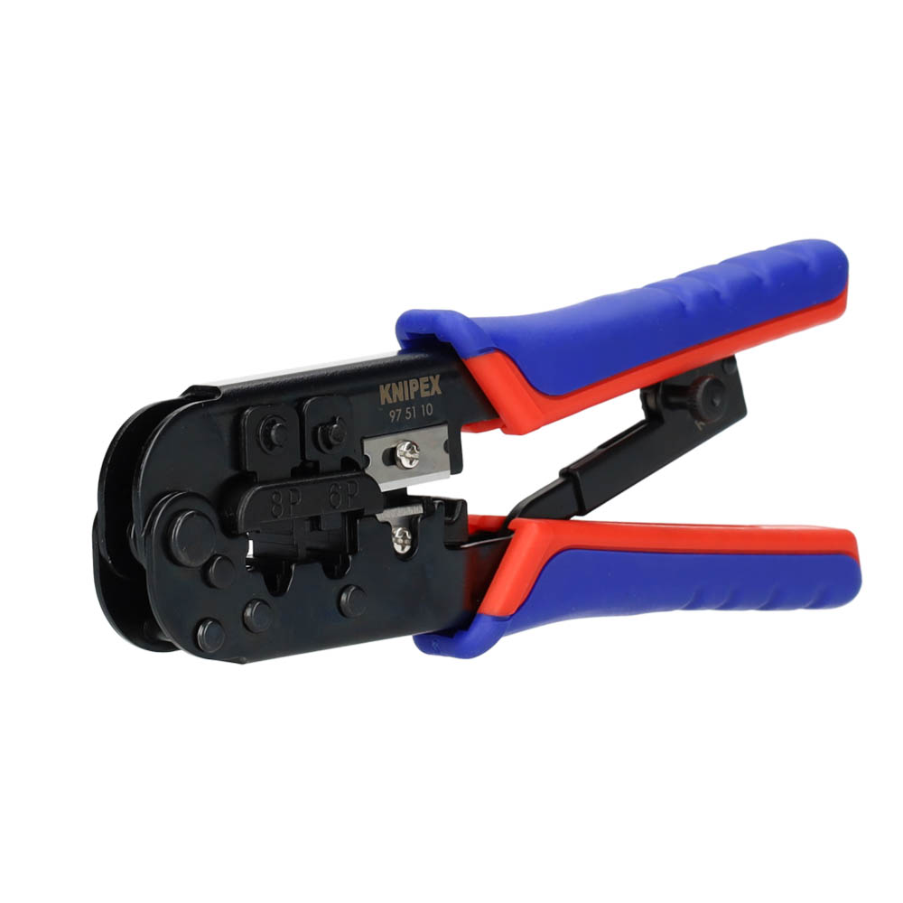 Miniatuur van KNIPEX krimptang RJ11/RJ12/RJ45 190mm (975110SB)