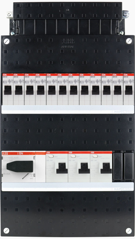 Miniatuur van ABB-HAF groepenkast 12 groepen 3 fase 220x390 (BxH)