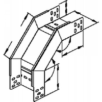 Miniatuur van Niedax kabelgoot RFD vervalstuk zonder deksel staal 60x500mm (161595)