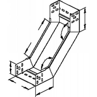Miniatuur van Niedax kabelgoot RSD stijgstuk zonder deksel staal 60x120mm (161670)