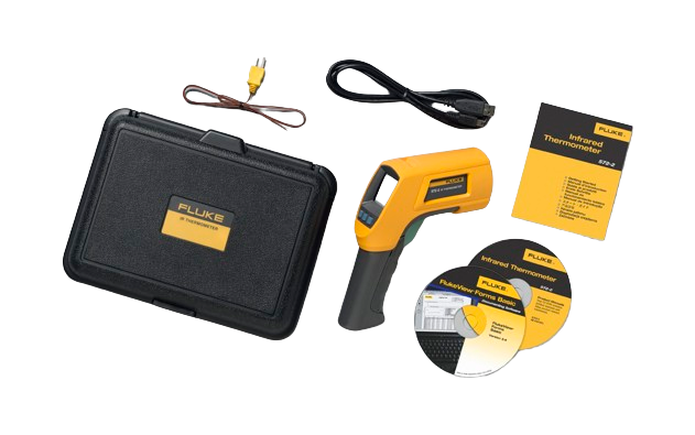 Miniatuur van FLUKE Infrarood- en contactthermometer -30 tot 900ºC, incl. koffer, software