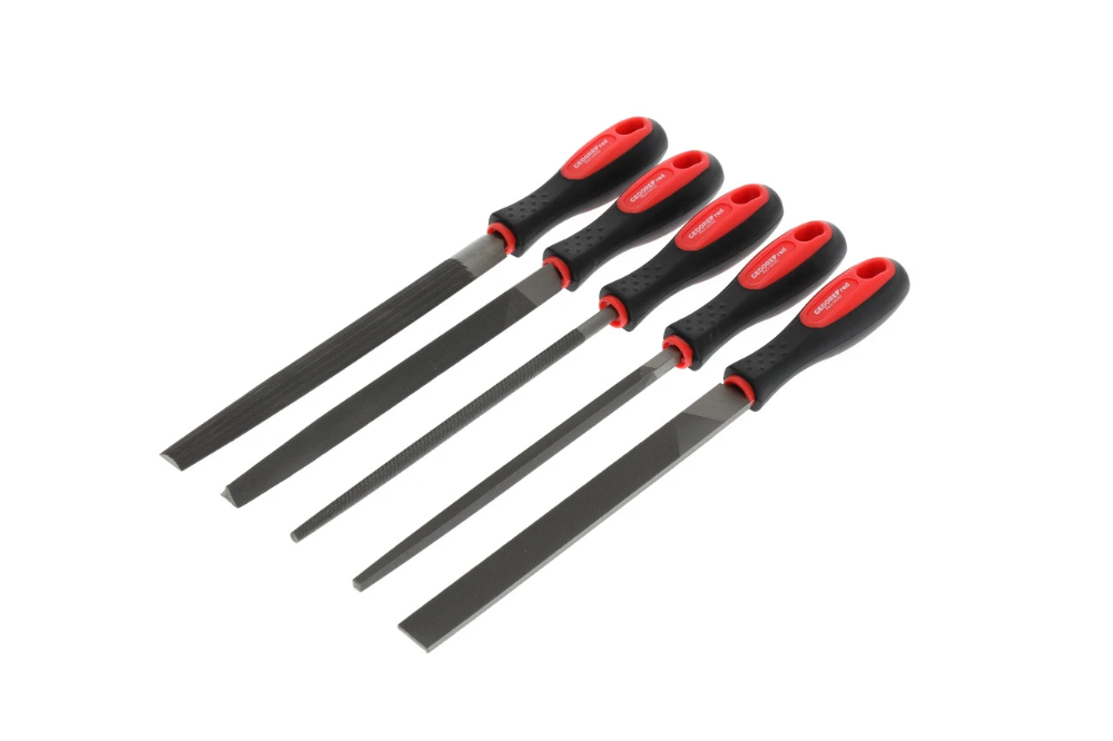 Miniatuur van GEDORE RED vijlenset 3kt 4kt plat rond half 5-delig (R93000005)