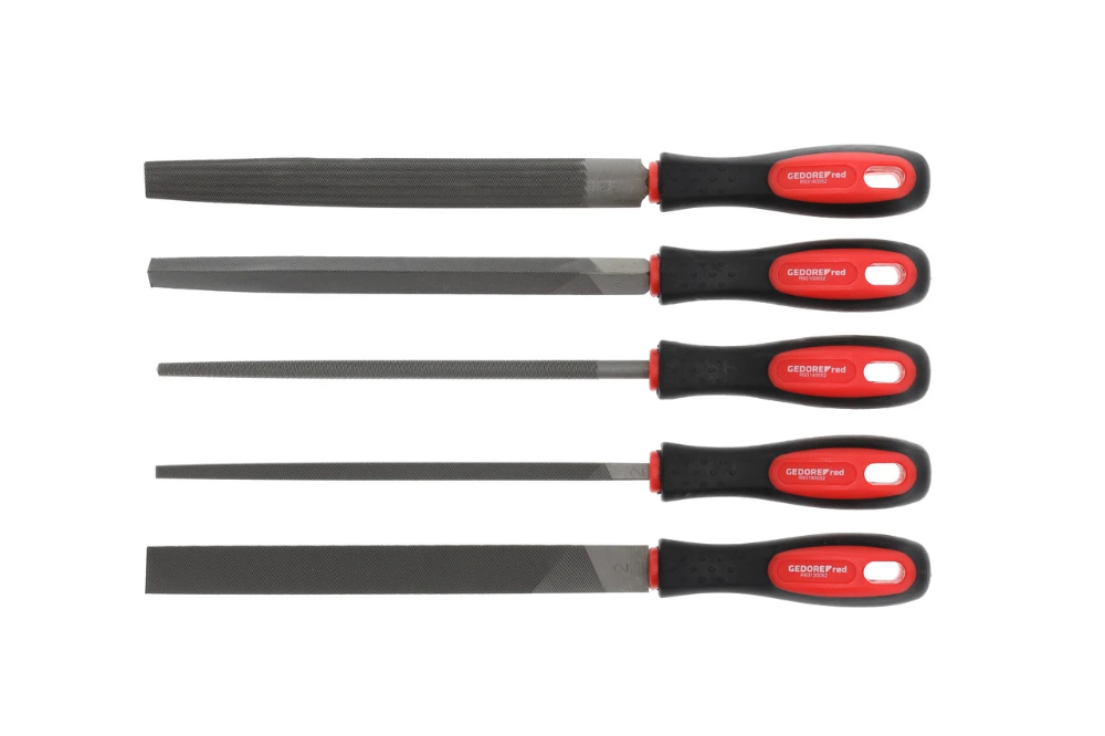 Miniatuur van GEDORE RED vijlenset 3kt 4kt plat rond half 5-delig (R93000005)