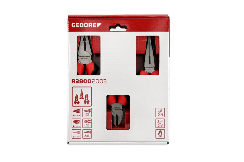 Miniatuur van GEDORE RED tangenset 2-comp handgreep 3-delig (R28002003)