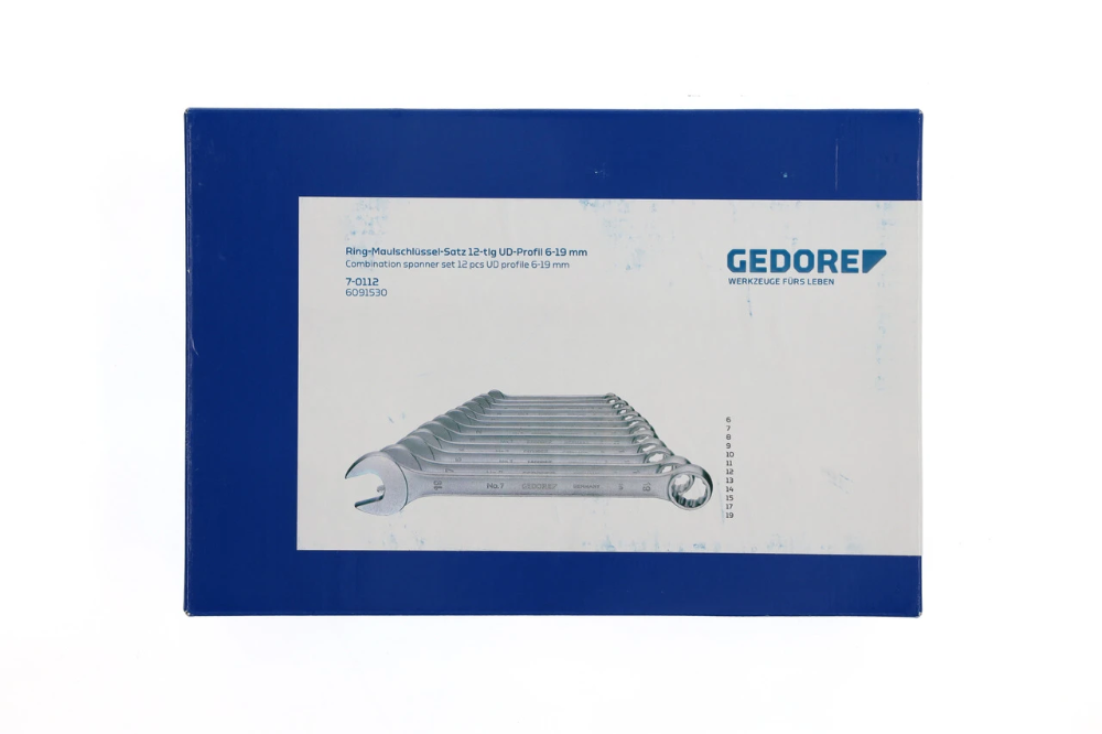 Miniatuur van GEDORE ring steeksleutelset 6-19mm 12-delig (7-0112)