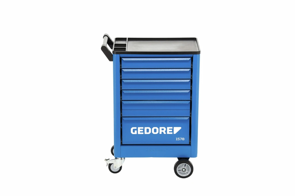 Miniatuur van GEDORE gereedschapswagen met 6 laden 930x605x375mm - blauw (1578)