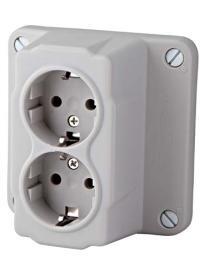 Miniatuur van Power power kabeldoos deksel incl. 2-voudige contactdoos (2094060)
