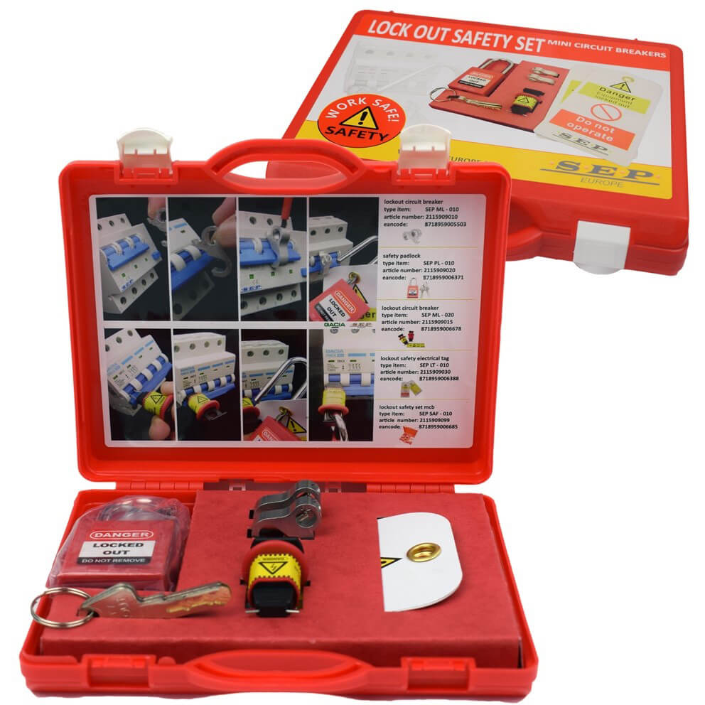 Miniatuur van SEP lockout safety set automaten vergrendeling