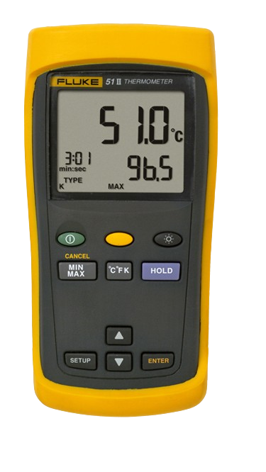 Miniatuur van FLUKE 1-2 Digitale thermometer - 1 kanaal 50HZ (1281142)