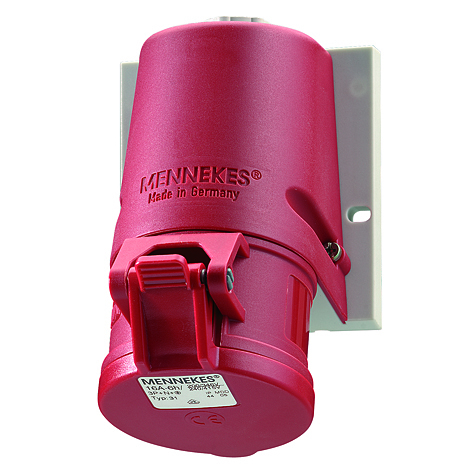 Miniatuur van Mennekes CEE wandcontactdoos 5-polig 400V 6H 32A IP44 TwinCONTACT (32)