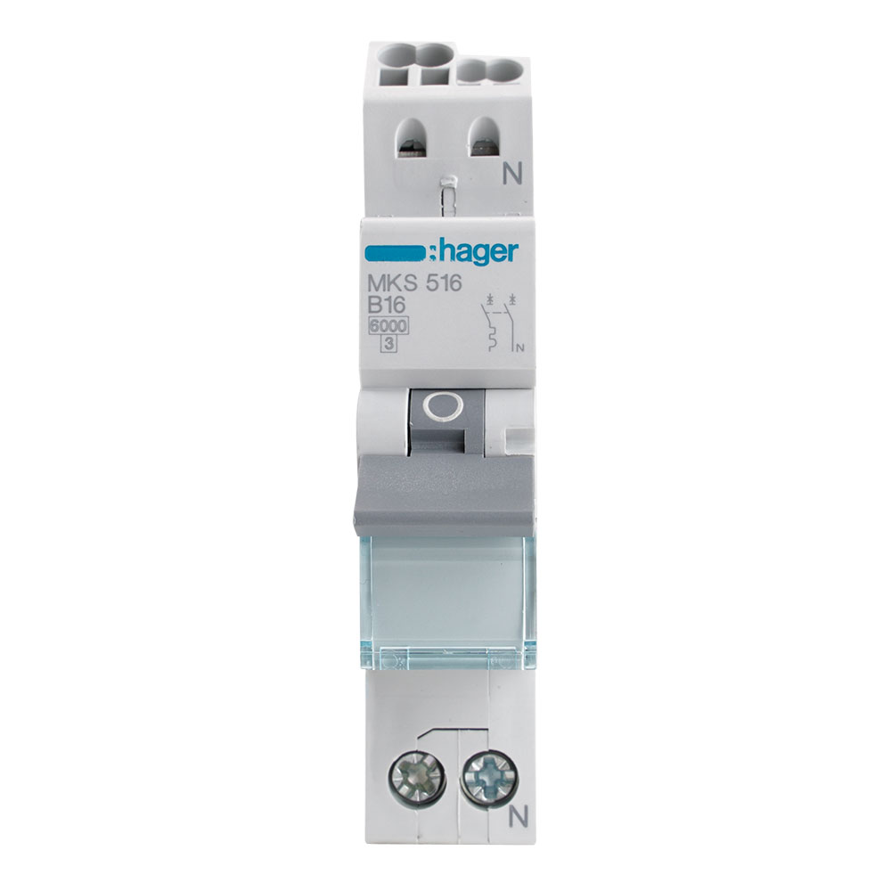 Miniatuur van Hager installatieautomaat B20 1P+N (MHN520)