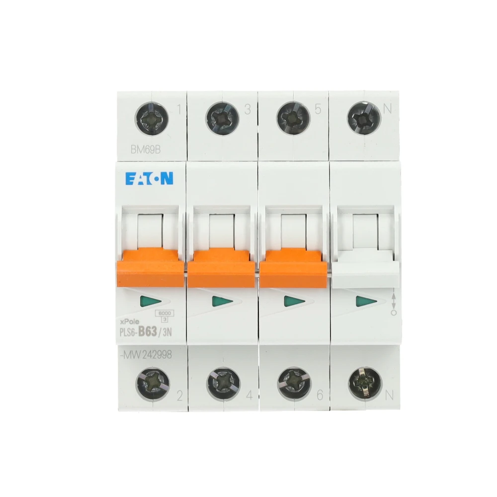 Miniatuur van Eaton krachtgroep 3-polig+nul 63A B-kar (PLS6-B63/3N-MW)