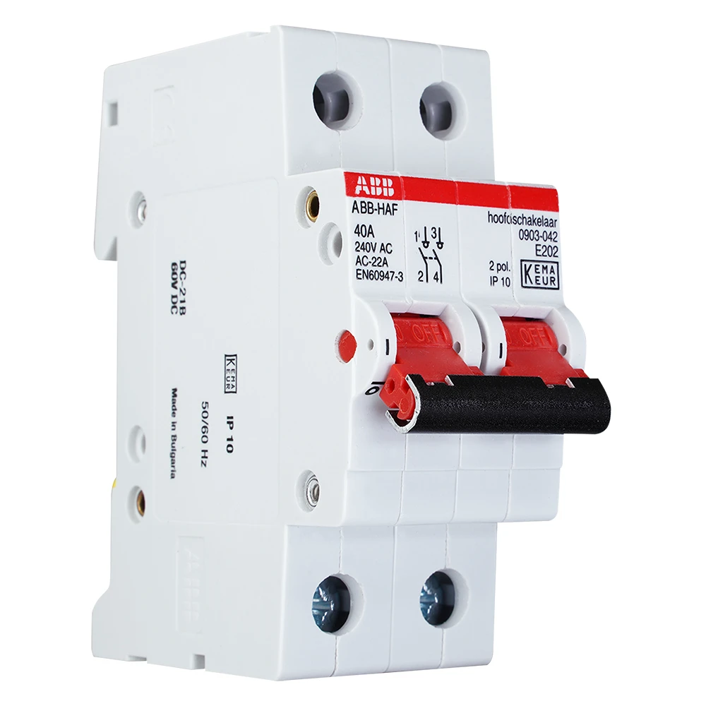 Miniatuur van ABB hoofdschakelaar 40A 1-fase (2P) (1SPK007900F0003)