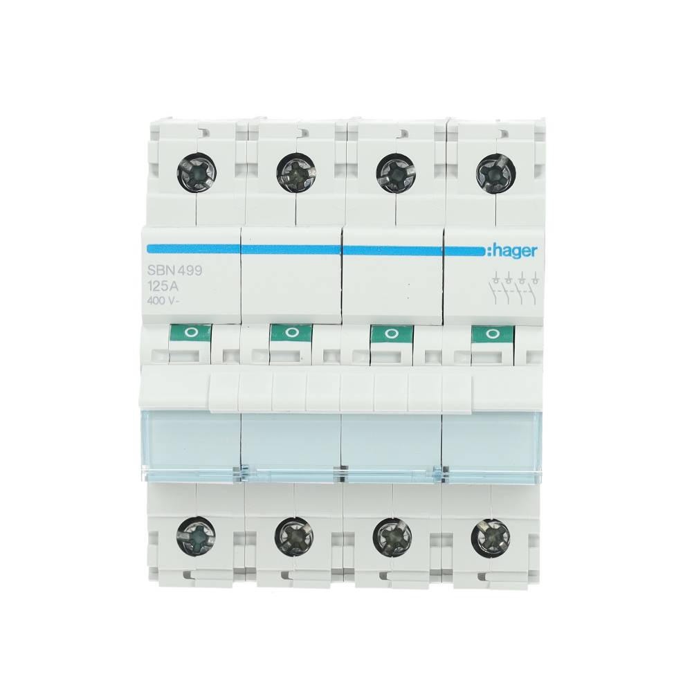 Miniatuur van Hager hoofdschakelaar 4-polig 125A (SBN499)