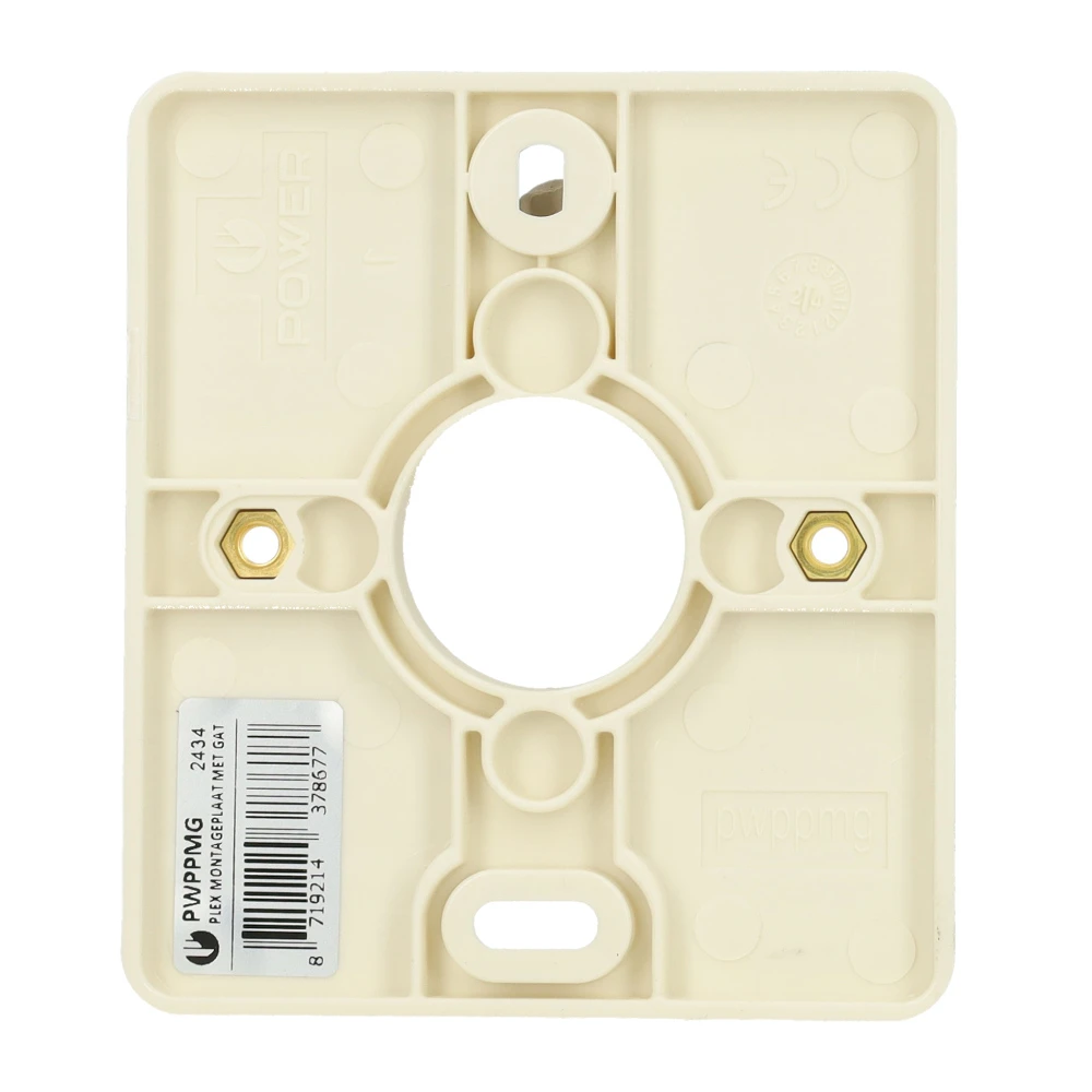 Miniatuur van Mennekes Perilex montageplaat crème wit