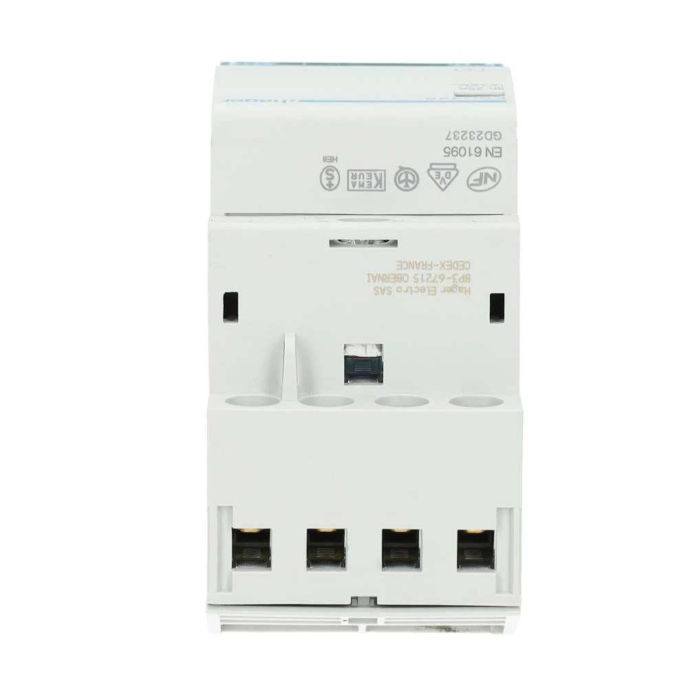 Miniatuur van Hager magneetschakelaar 230V 25A 4 maak (ESC425)