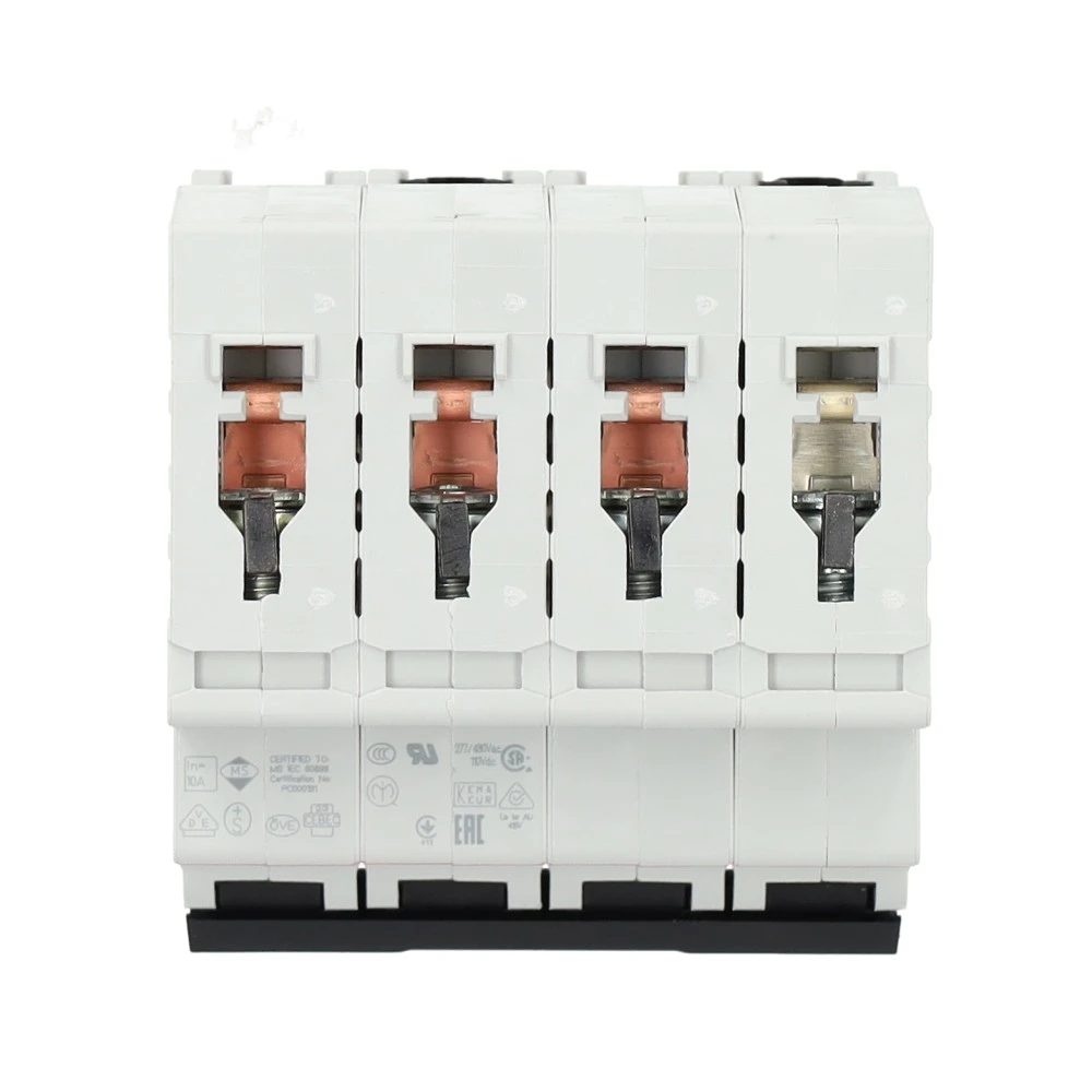 Miniatuur van ABB installatieautomaat 3-polig + nul 10A C-kar (S203-C10NA)
