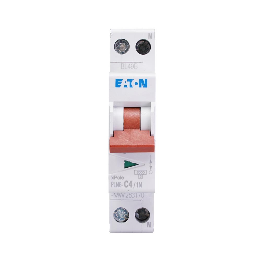 Miniatuur van Eaton installatieautomaat 1-polig+nul 4A C-kar (263170)