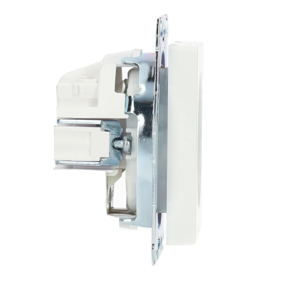 Miniatuur van Schneider-Merten systeem M SCHUKO wandcontactdoos met steekklemmen - actief wit glanzend (MTN2301-0325)