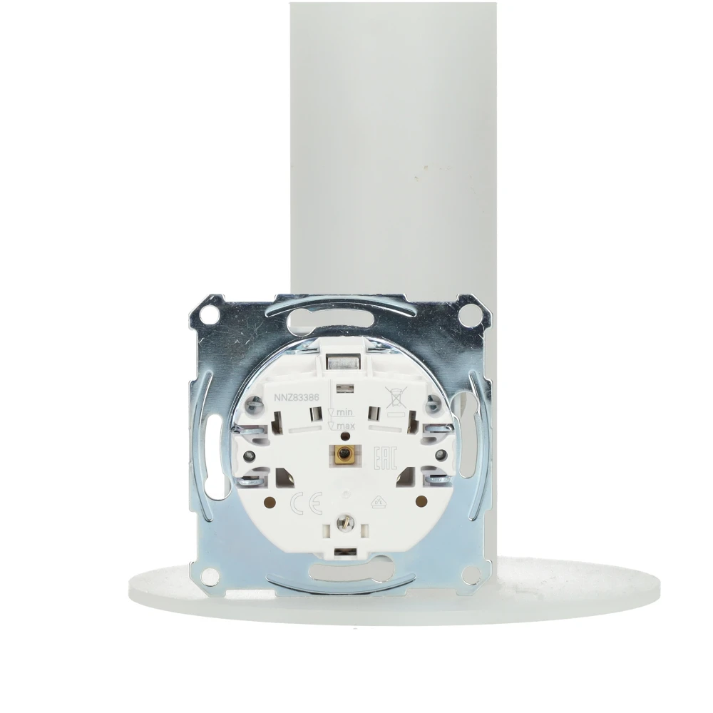 Miniatuur van Schneider-Merten systeem M SCHUKO wandcontactdoos met steekklemmen - actief wit glanzend (MTN2301-0325)