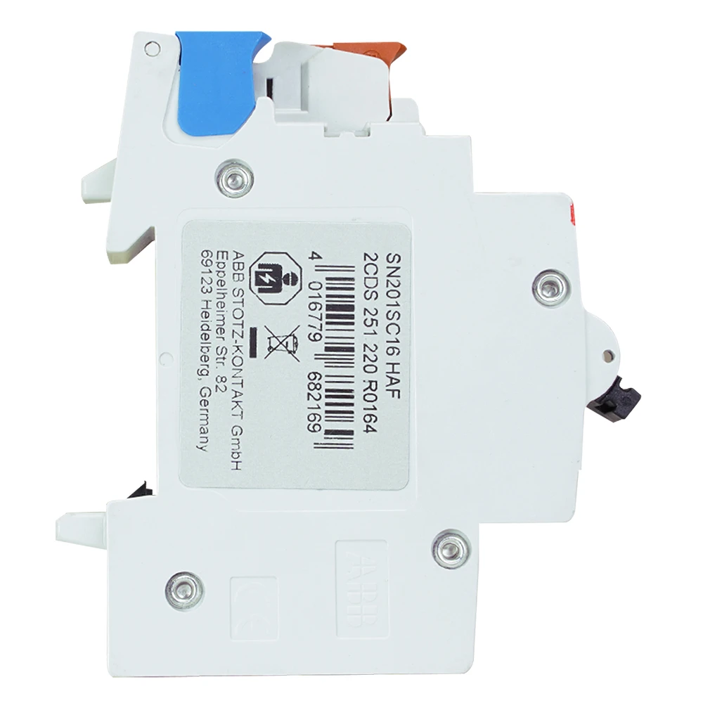 Miniatuur van ABB HAF installatieautomaat (flexomaat) 1-polig+nul 16A C-kar t.b.v busboard (0025.062)