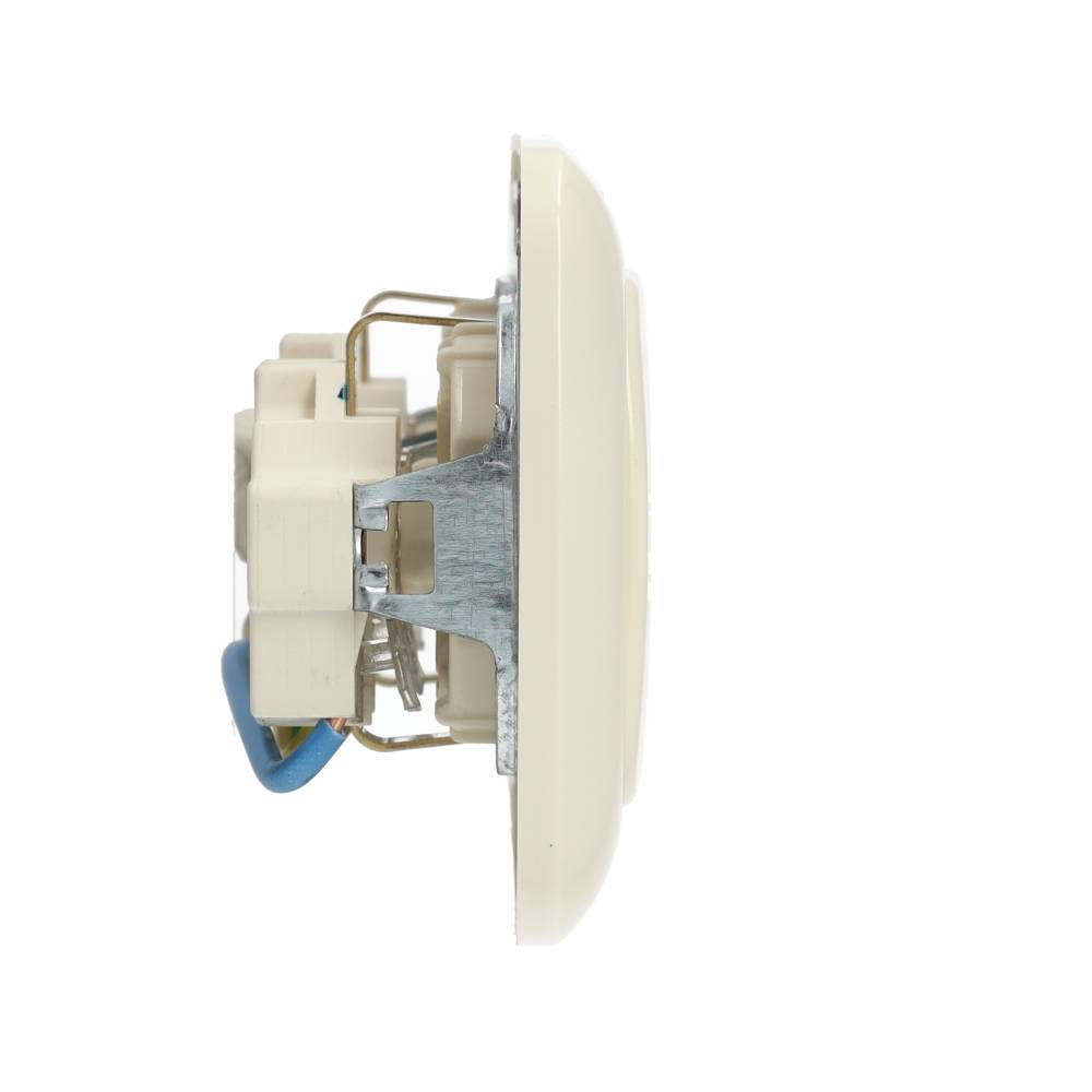Miniatuur van ABB Busch-Jaeger dubbel stopcontact inbouw horizontaal met raam - SI crème (20-2 EUCJ-212-503)