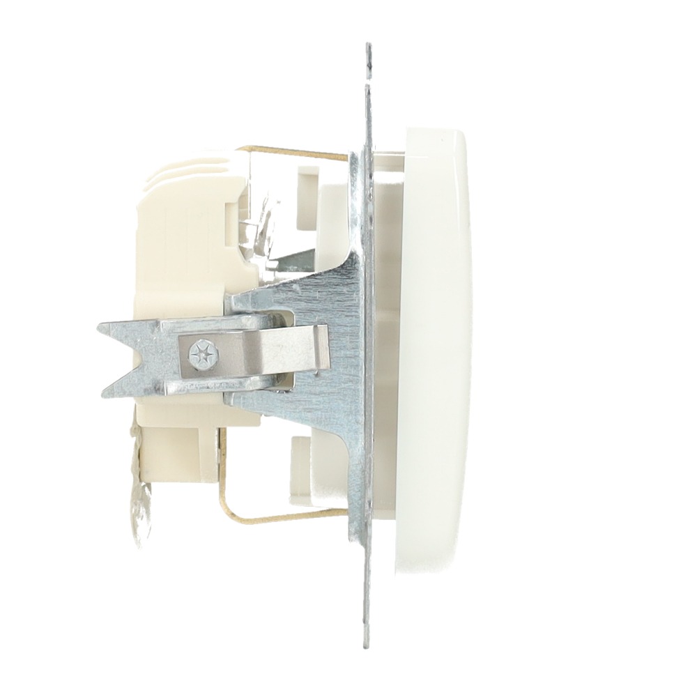 Miniatuur van Busch-Jaeger inbouw stopcontact met randaarde 1-voudig - alpin wit (20 EUC-214-503)