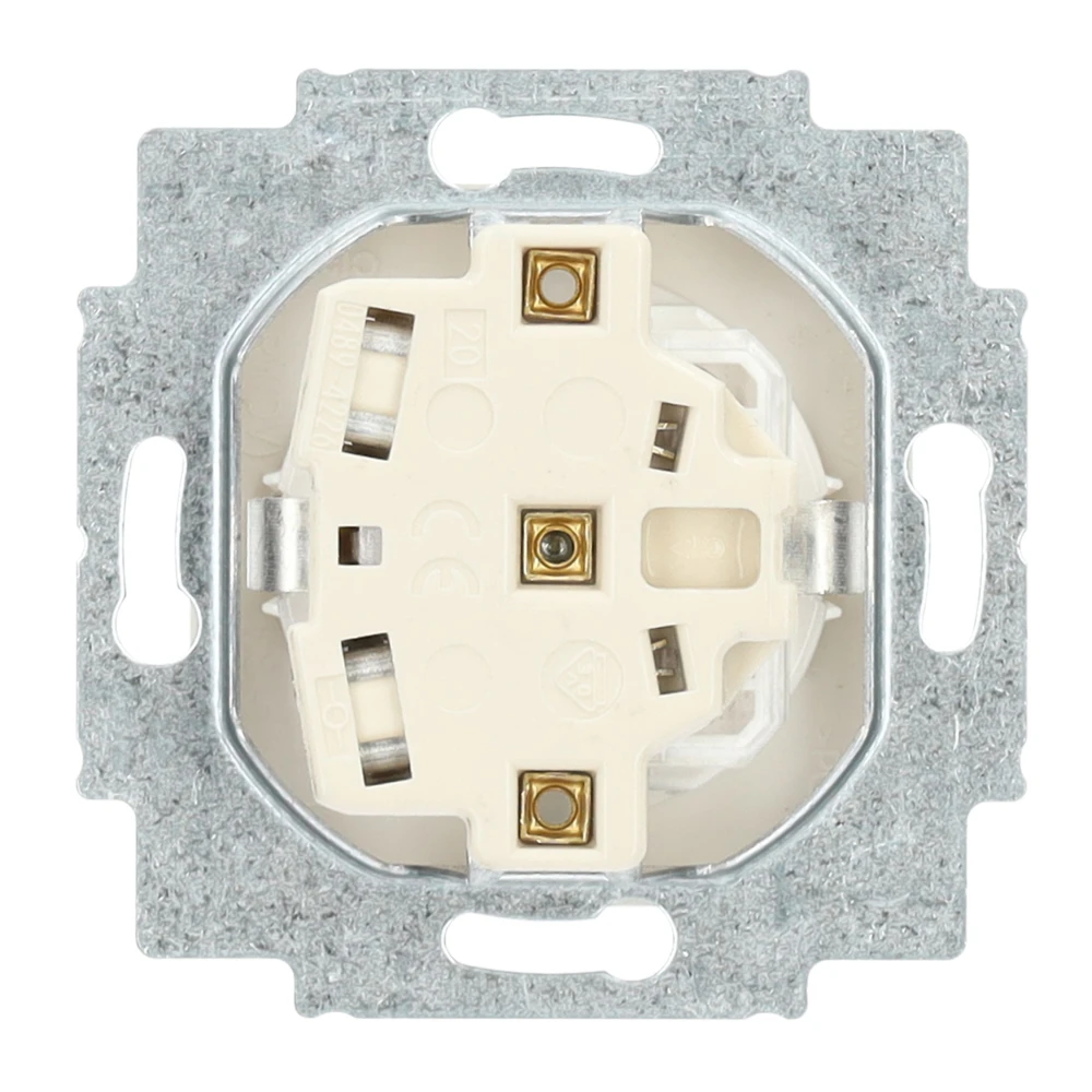 Miniatuur van Busch-Jaeger stopcontact met randaarde en kinderbeveiliging - alpin wit (20 EUCRKS-214-503)