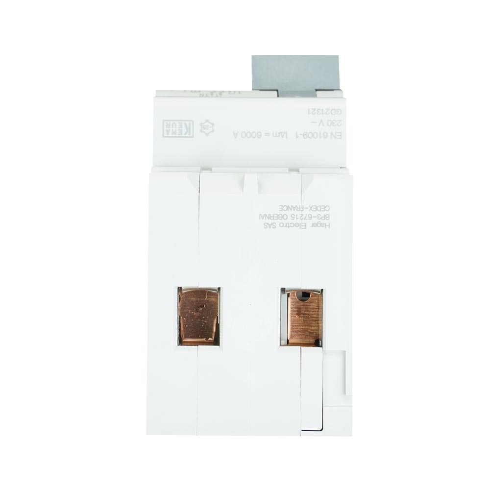 Miniatuur van Hager aardlekautomaat 1-polig+nul 16A C-kar 30mA (ADA966G)