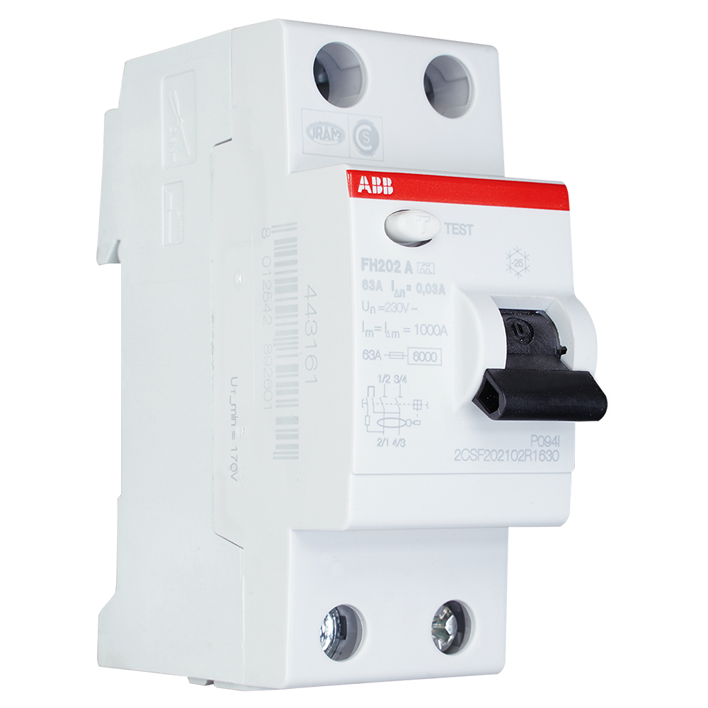 Miniatuur van ABB Componenten aardlekschakelaar 63A 30mA type A 1-fase (2P) (2CSF202102R1630)