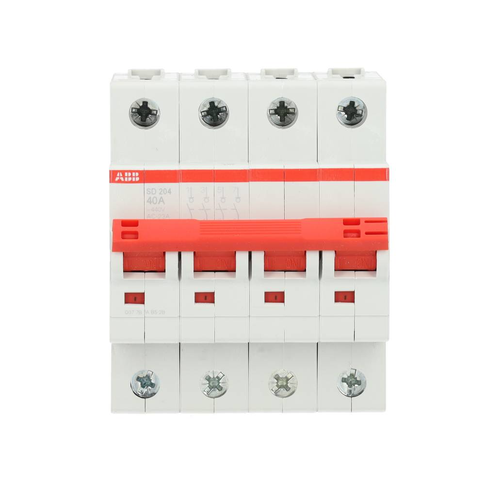 Miniatuur van ABB Componenten hoofdschakelaar 40A 3-fase (4P) rood (2CDD284101R0040)