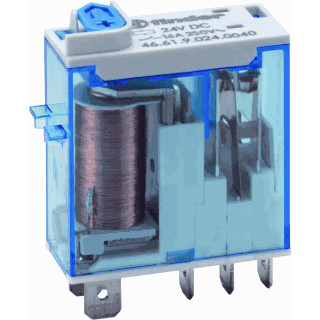 Miniatuur van Finder relais 1 wisselcontact 16A 24V DC per 10 stuks (46.61.9.024.0074)