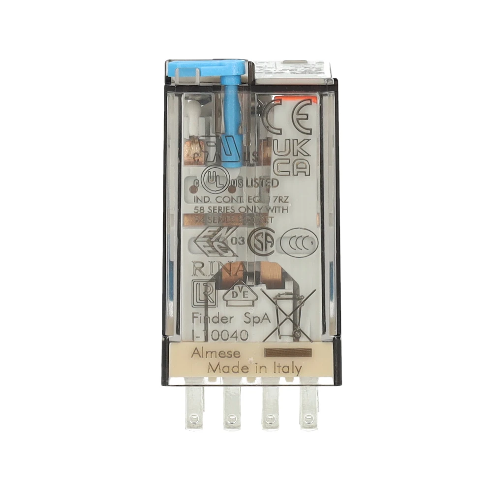 Miniatuur van Finder relais 4 wisselcontacten 7A 24V DC (55.34.9.024.0094)