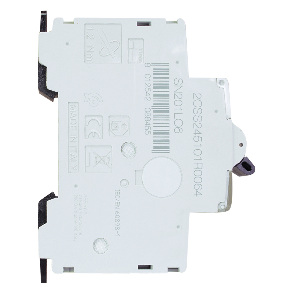 Miniatuur van ABB installatieautomaat 1-polig+nul 6A C-kar (SN201 L-C6)