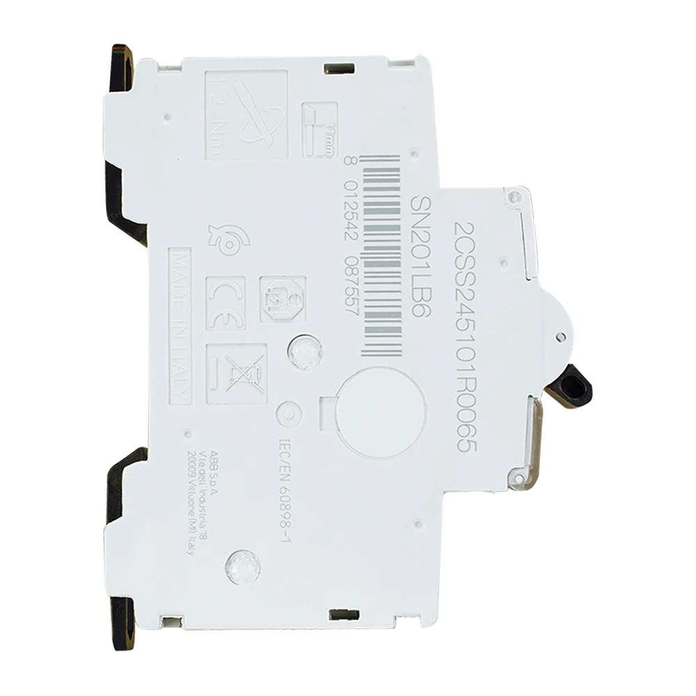 Miniatuur van ABB installatieautomaat 1-polig+nul 6A B-kar (SN201 L-B6)