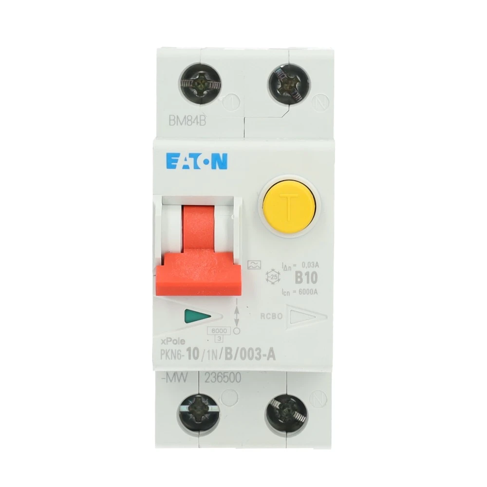 Miniatuur van Eaton aardlekautomaat B10 1P+N 30mA Type A (236500)