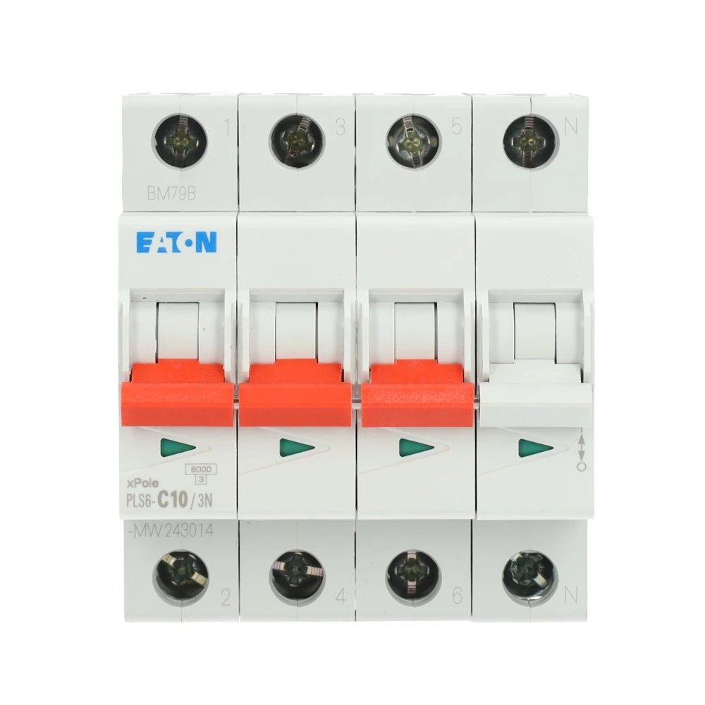 Miniatuur van Eaton krachtgroep 3-polig+nul 10A C-kar (PLS6-C10/3N-MW)