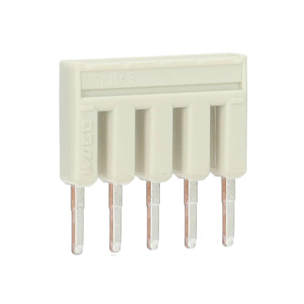 Miniatuur van Wago kambrug 5-voudig 25A rastermaat 5,2 mm grijs (2002-405)