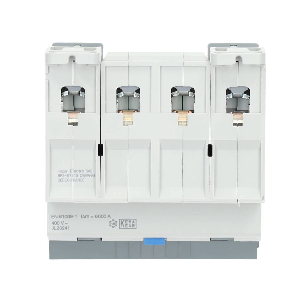 Miniatuur van Hager aardlekautomaat 4-polig 20A B-kar 30mA (ADM420G)