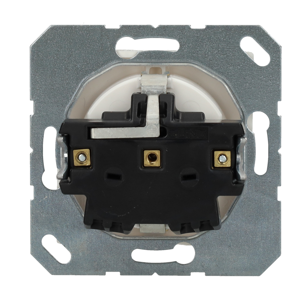 Miniatuur van JUNG stopcontact met randaarde 1 voudig -- as500 alpin wit (A1520NWW)
