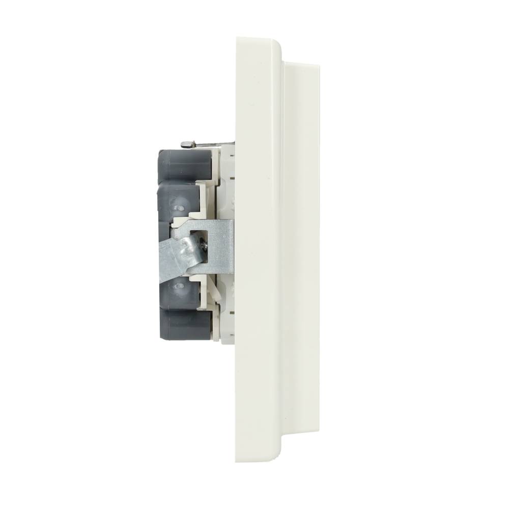 Miniatuur van Merten by Schneider Electric stopcontact 2-voudig met randaarde en kinderbeveiliging SCHUKO - M-Smart polarwit (MTN2420-1419)