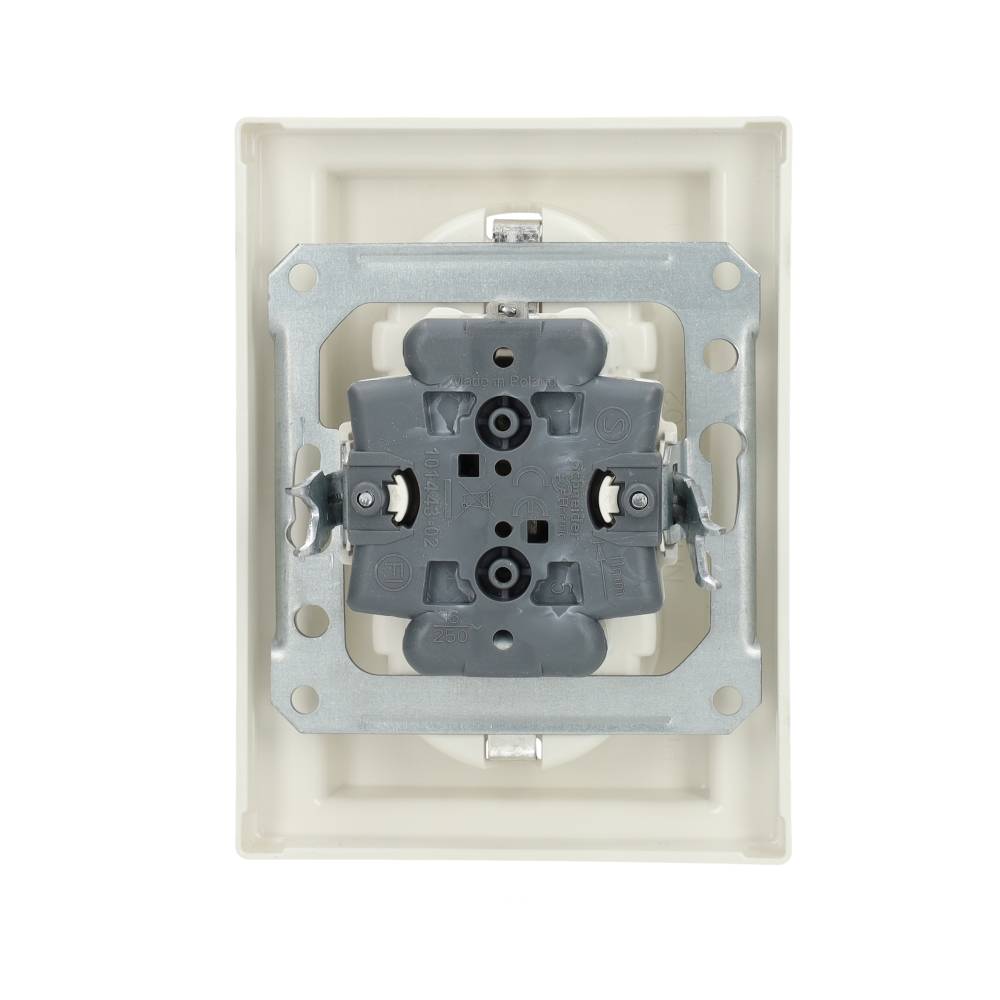 Miniatuur van Merten by Schneider Electric stopcontact 2-voudig met randaarde en kinderbeveiliging SCHUKO - M-Smart polarwit (MTN2420-1419)