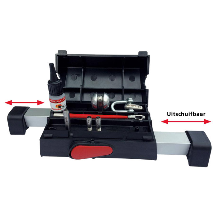 Miniatuur van Runpotec Profi-set glasvezel trekveer ø6mm RTG6 80 meter incl. haspel (10065)