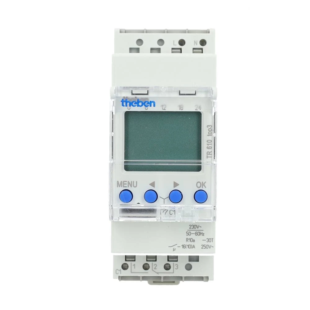 Miniatuur van Theben schakelklok 16A week- en dagprogramma 1NO/NC DIN-rail (6100130)