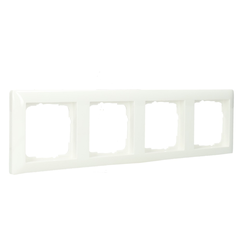 Miniatuur van Gira afdekraam 4-voudig - standaard 55 zuiver wit glanzend (021403)