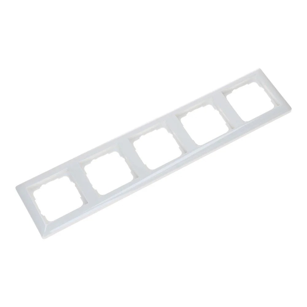Miniatuur van Gira afdekraam 5-voudig - standaard 55 zuiver wit glanzend (021503)