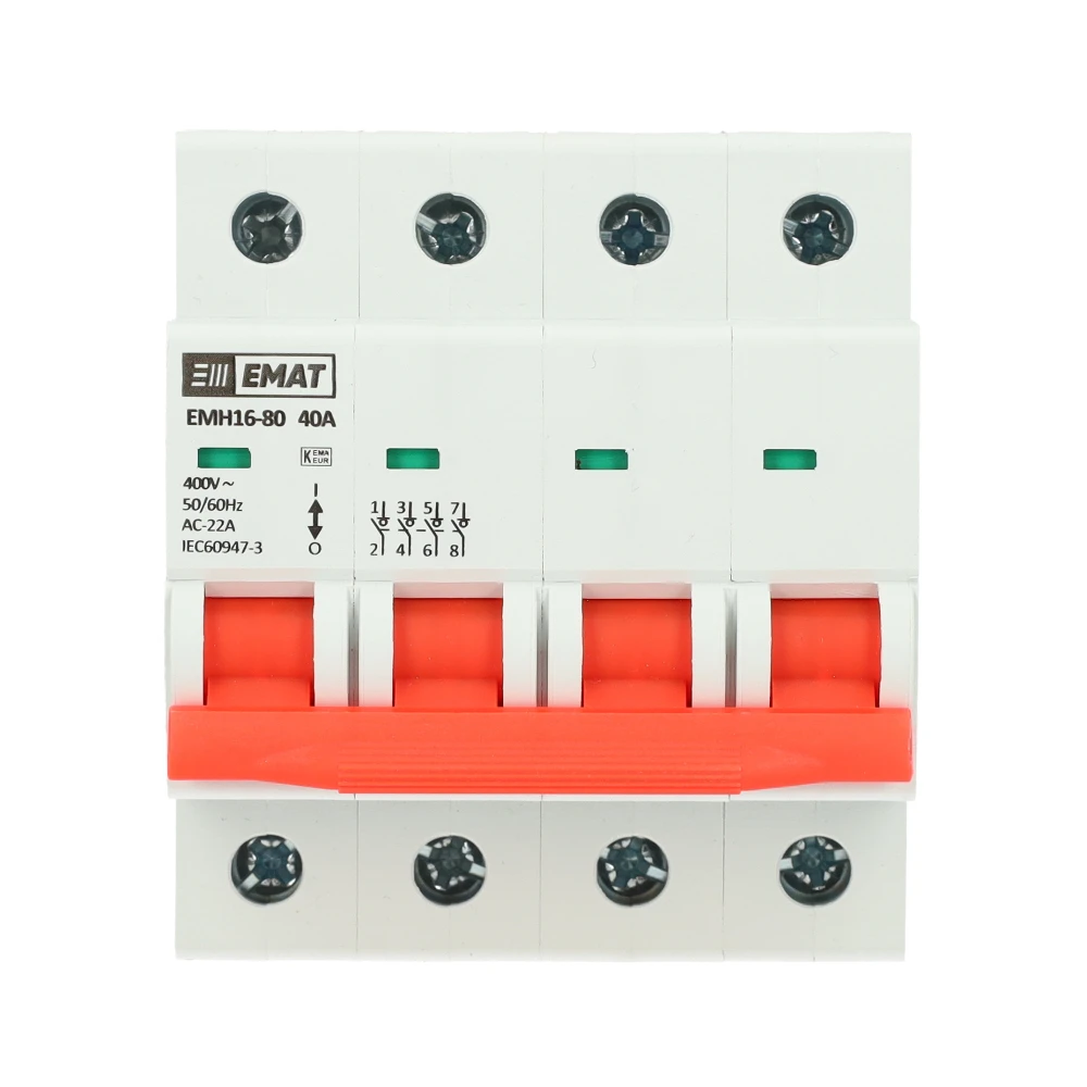 Miniatuur van EMAT hoofdschakelaar 4-polig 40A (85005002)