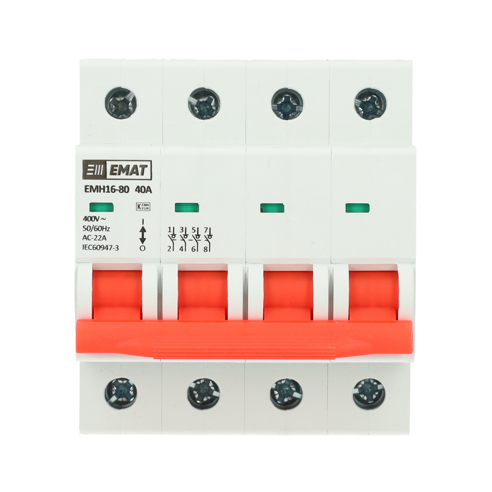 Miniatuur van EMAT hoofdschakelaar 4-polig 40A (85005002)