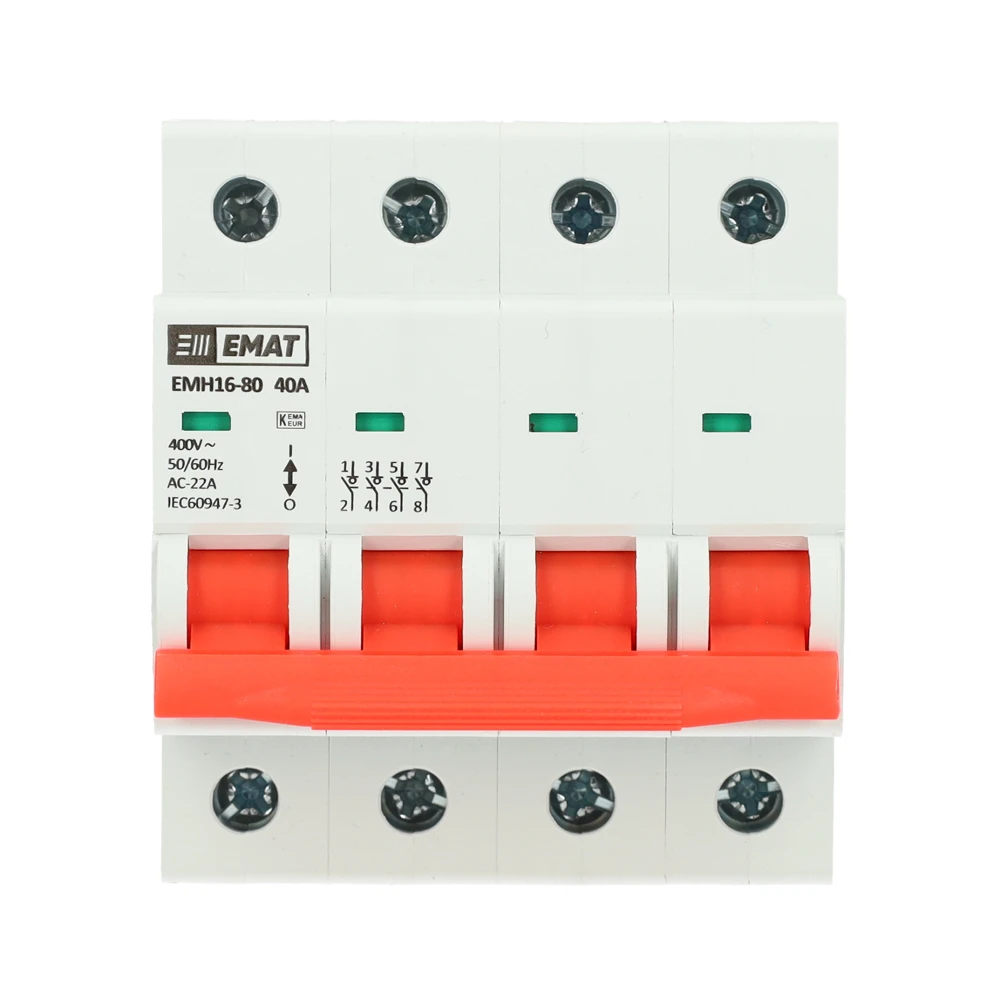 Miniatuur van EMAT hoofdschakelaar 4-polig 40A (85005002)
